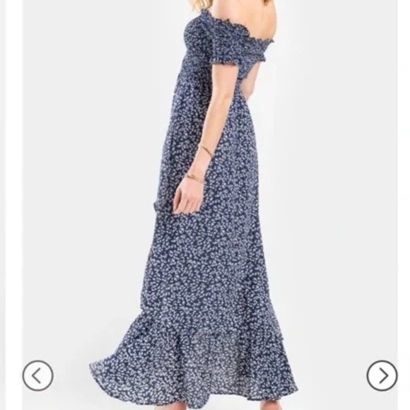 Mi Ami for Francesca’s| Blue Floral High Low Dress - Picture 2 of 2